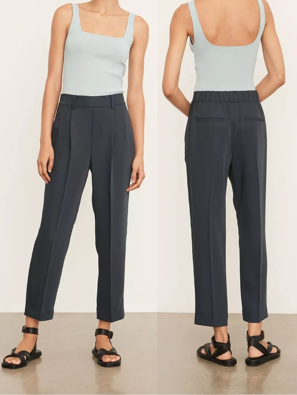 Vince Mid Rise Tapered Pull On Pant Size 2X